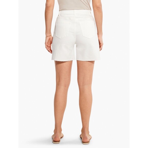 NIC+ZOE Cut-Off White Denim Shorts size 30 NWT Mid Rise 5” Inseam Relaxed Fit - Picture 10 of 10